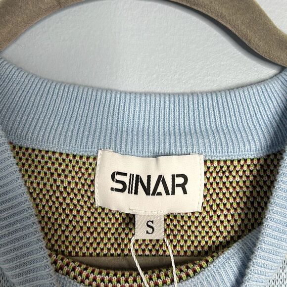 Sinar Crewneck Sweater Irish County Castle Green Cow Sheep Small NWT - Picture 4 of 10